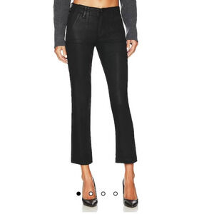 Paige Jeans Mayslie straight ankle coating black size 24